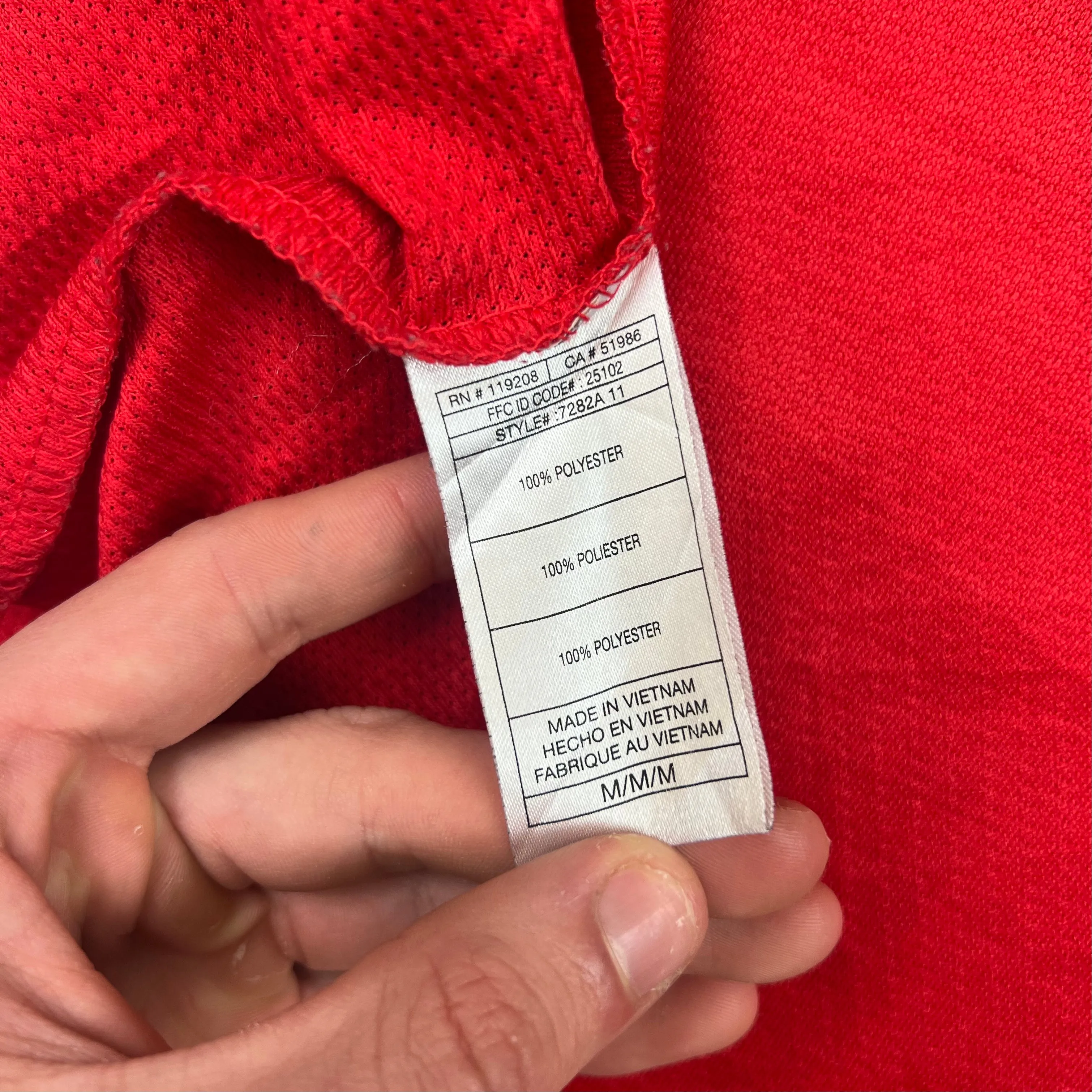 Reebok NHL Detroit Red Wings Hockey Jersey Red