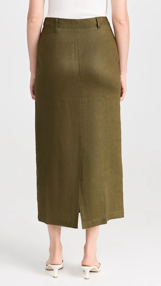 Reformation   Gia Linen Skirt 