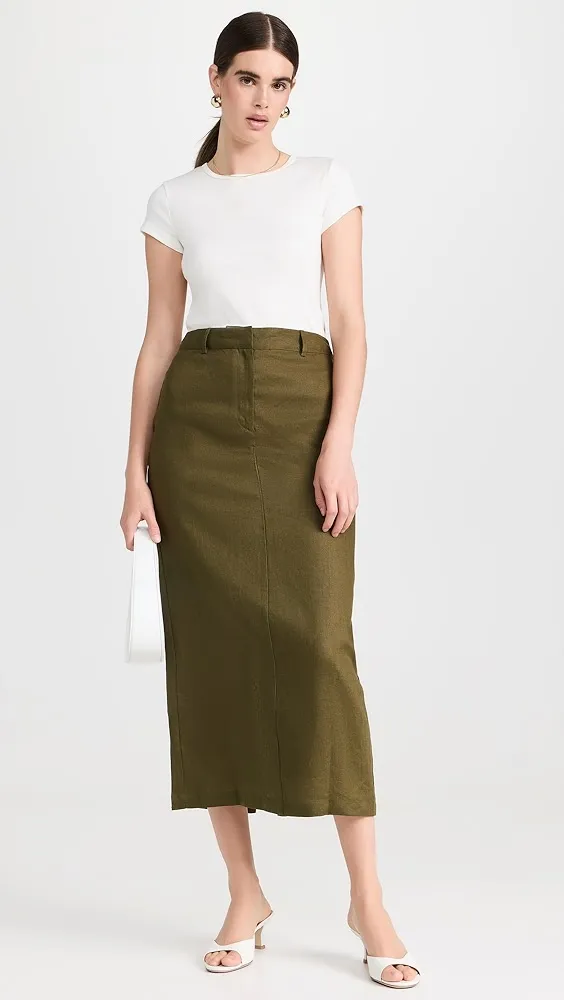 Reformation   Gia Linen Skirt 