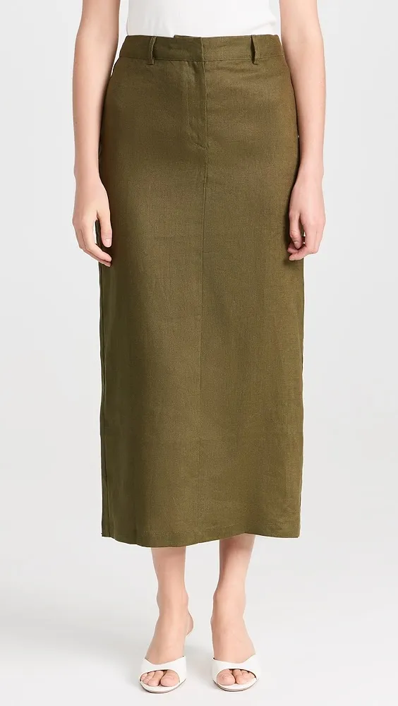 Reformation   Gia Linen Skirt 