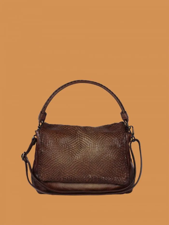 REPTILE'S HOUSE ANFORA – WOVEN CLUTCH 