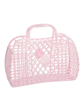 Retro Basket Jelly Bag - Large Pink