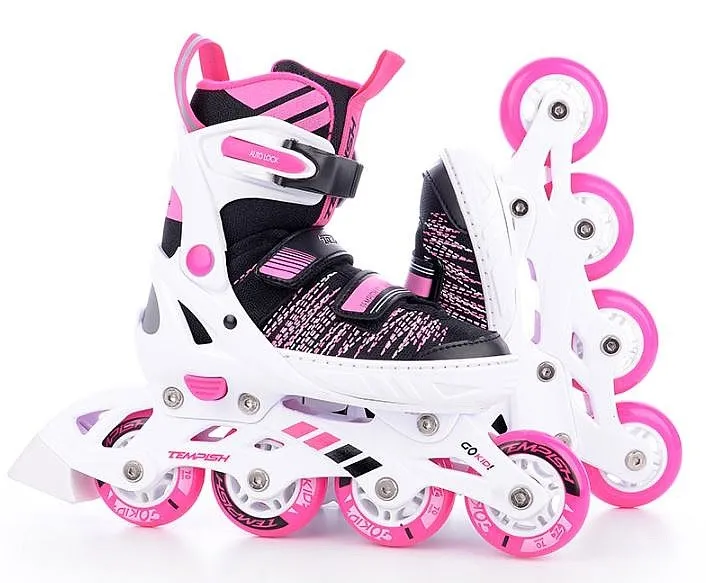 roller skates Tempish Gokid - Black/Pink - girl´s