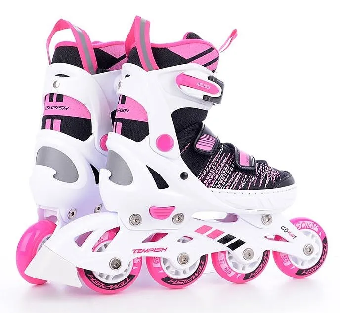 roller skates Tempish Gokid - Black/Pink - girl´s