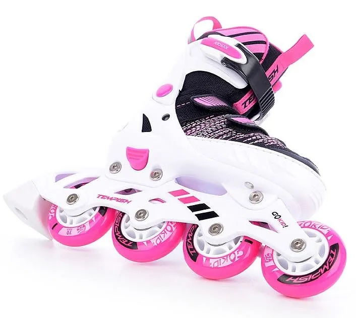 roller skates Tempish Gokid - Black/Pink - girl´s