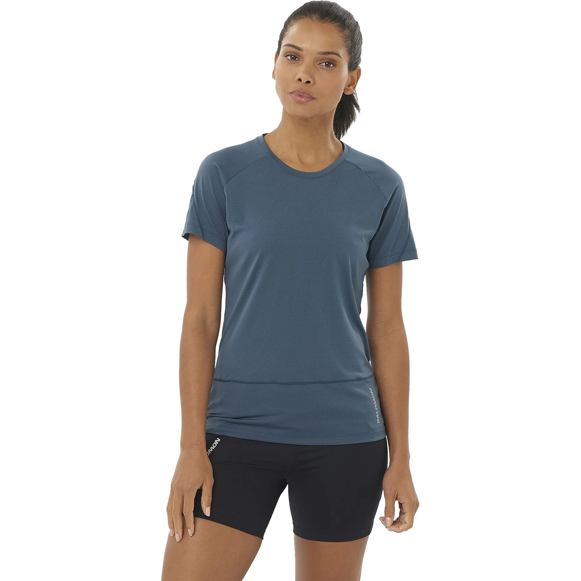 Salomon - Cross Run T-Shirt Women midnight navy