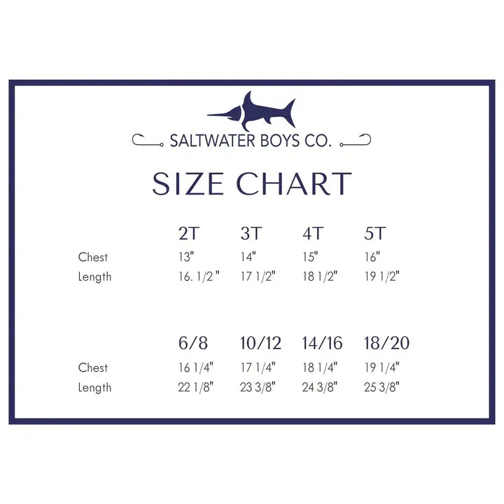 Saltwater Boys Co. Short Sleeve Tee - Sea Island Golf Lt. Blue