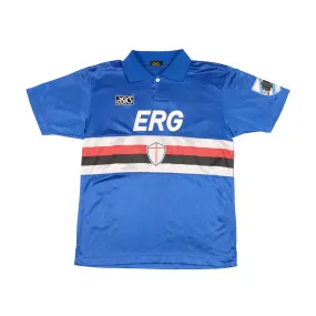 Sampdoria Original Asics 1993/1994 Home Vintage Football Shirt Medium
