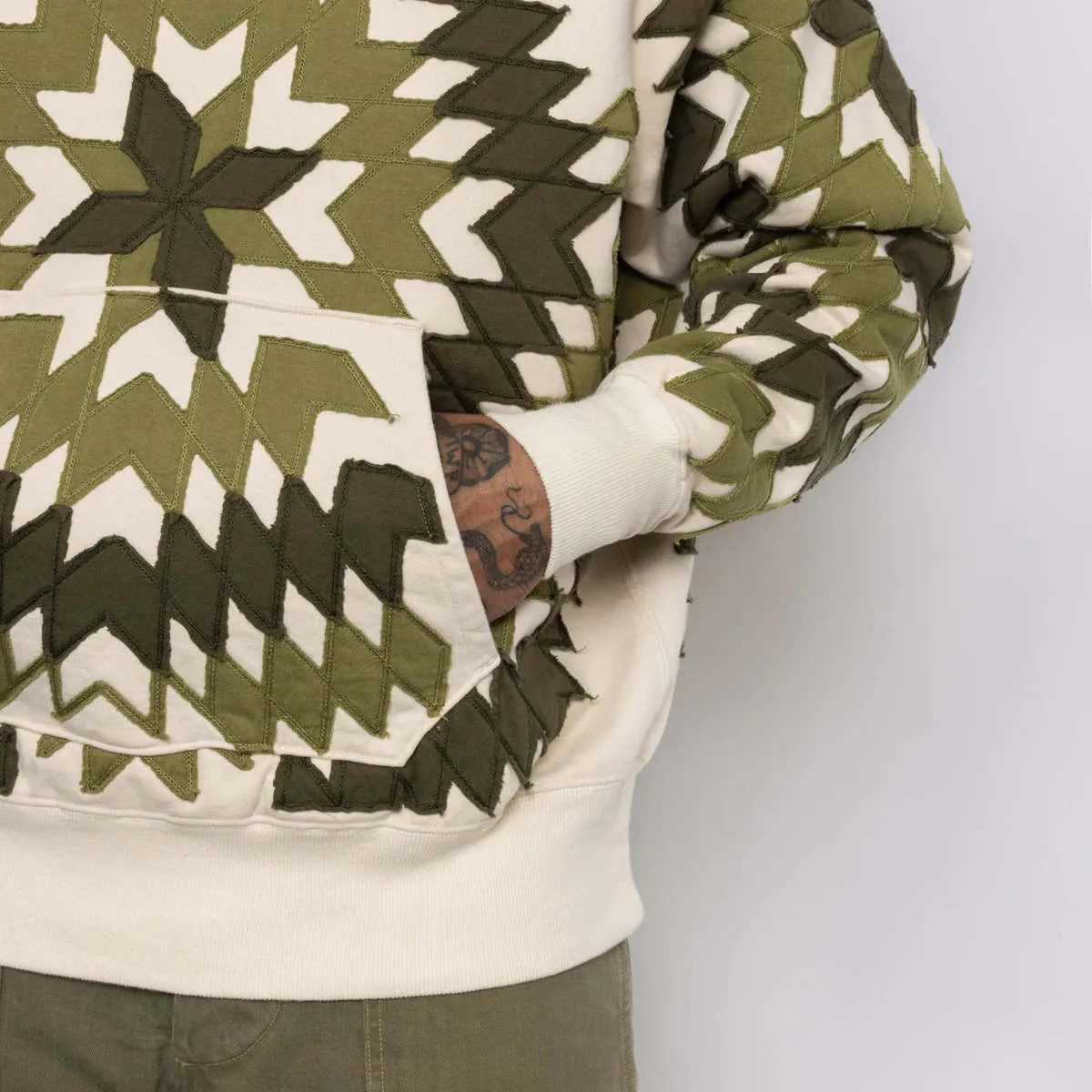 Samuel Zelig Star Quilt Hoodie - Brown