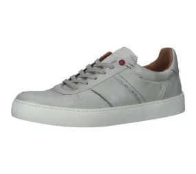 SANSIBAR scarpe da uomo in vera pelle sneakers per il tempo libero con suola removibile 1096342 grigio chiaro