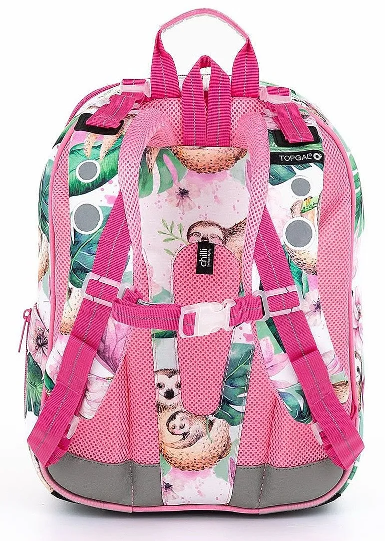 schoolbag Topgal BEBE 23001 - G/White/Pink - kid´s