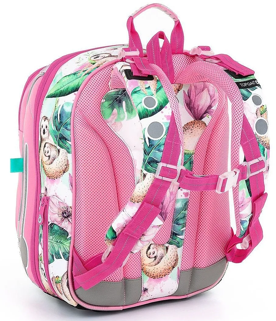 schoolbag Topgal BEBE 23001 - G/White/Pink - kid´s