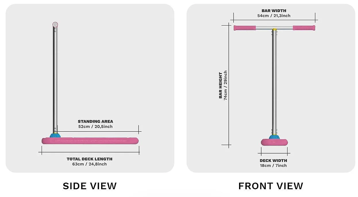 scooter Indo Pro Trampoline 750 - Pink Pop