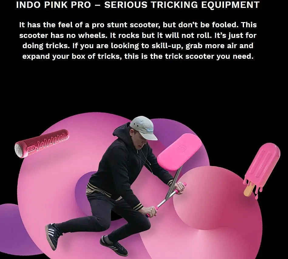 scooter Indo Pro Trampoline 750 - Pink Pop