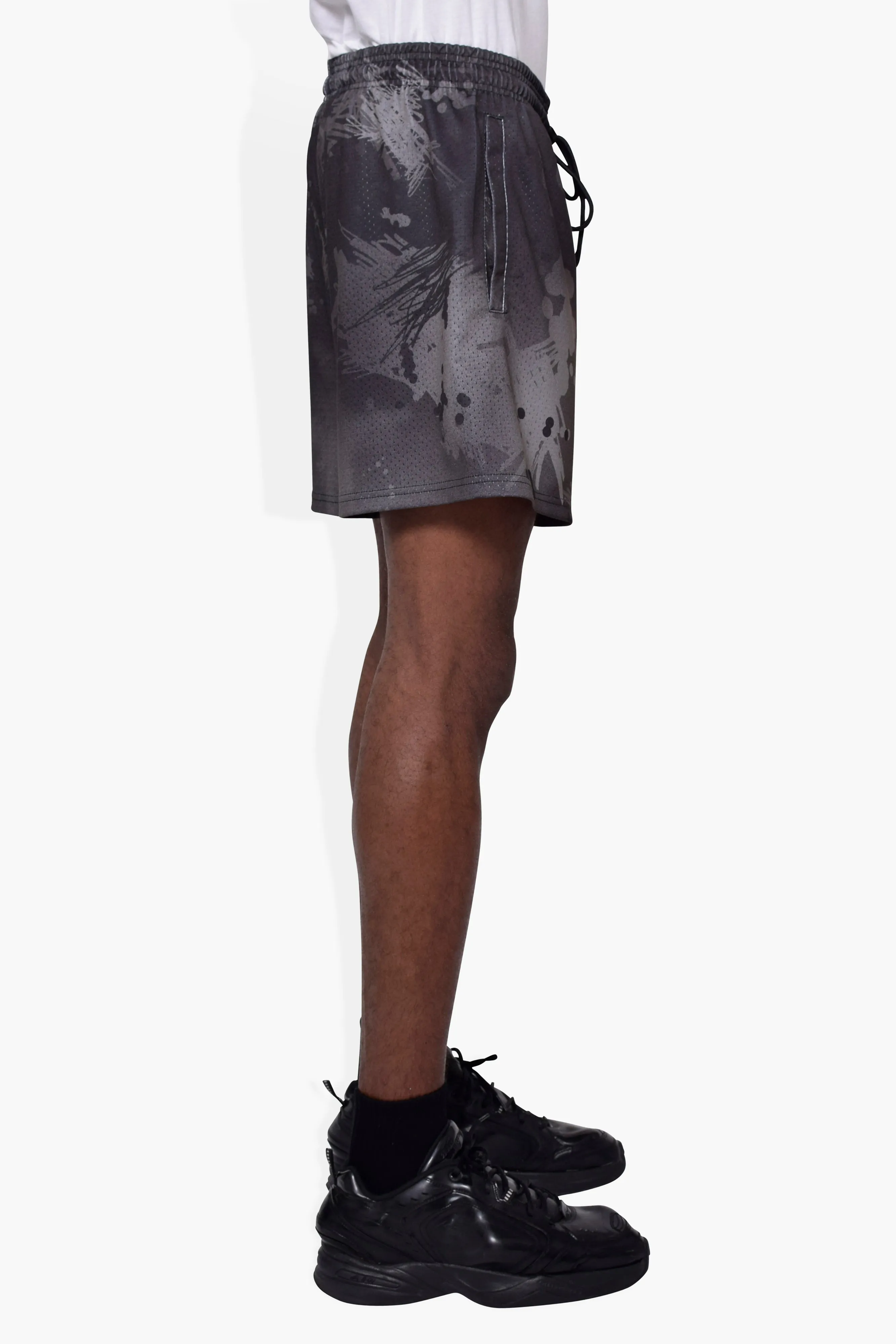 Scratch Camo Short Black