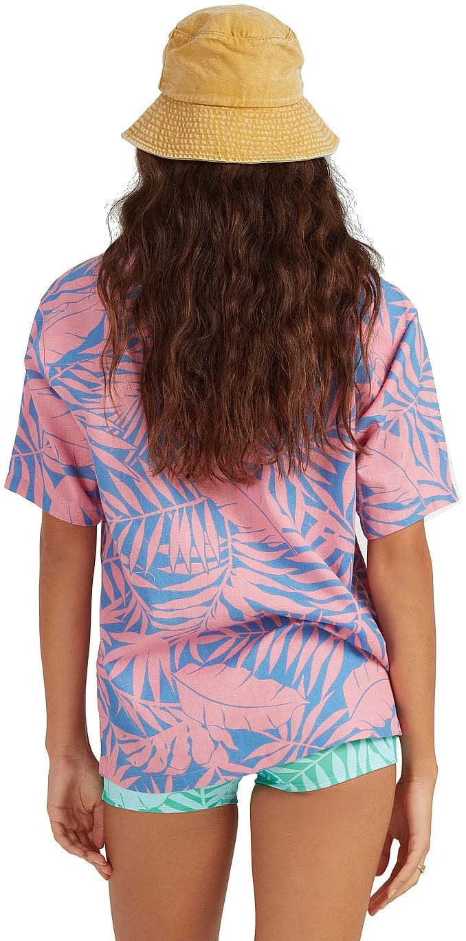 shirt Billabong Mystic Beach Button - Pink Sunset - women´s