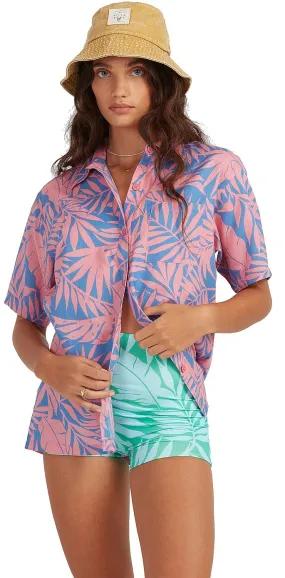 shirt Billabong Mystic Beach Button - Pink Sunset - women´s