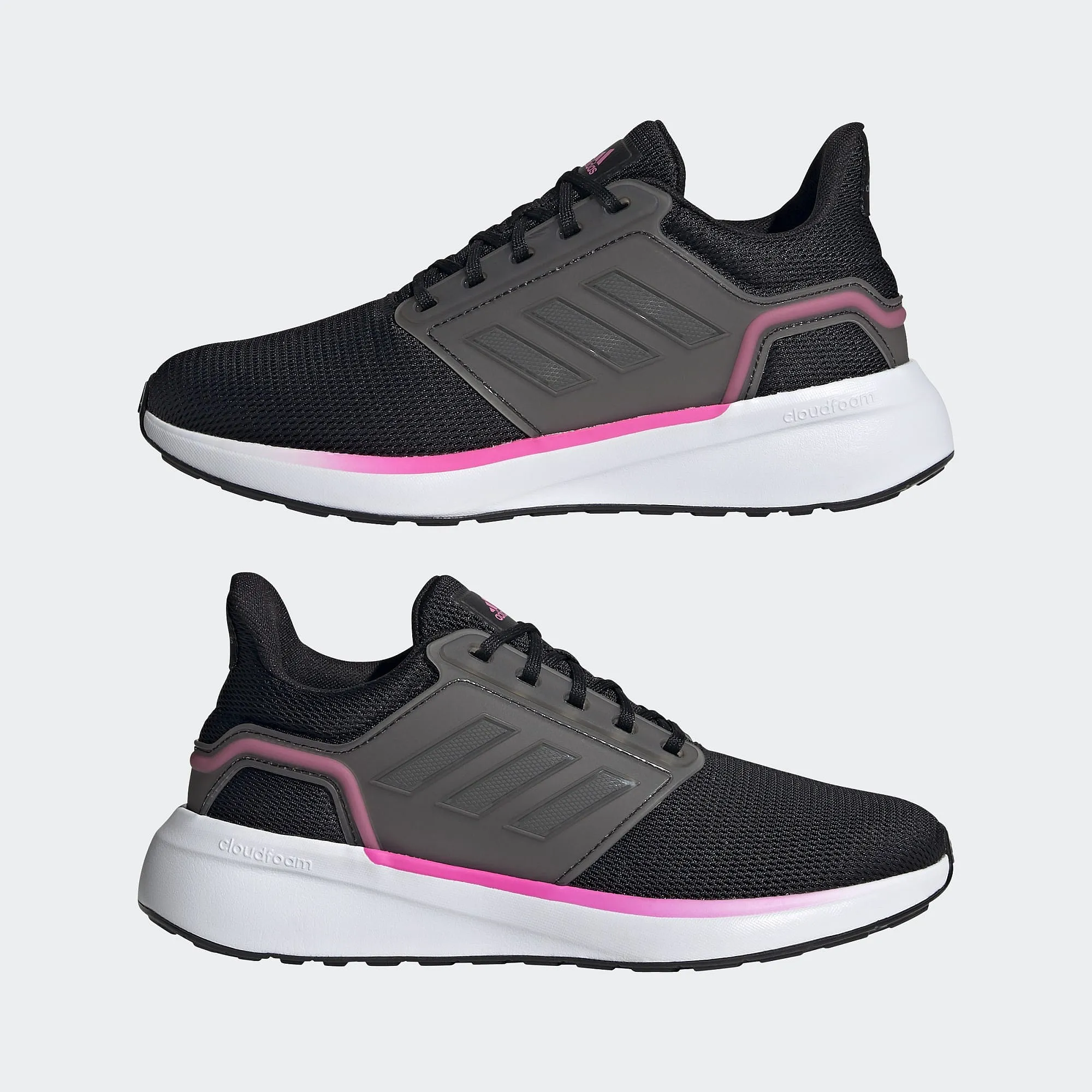 shoes adidas Performance EQ19 Run - Core Black/Iron Mettalic/Screaming Pink - women´s