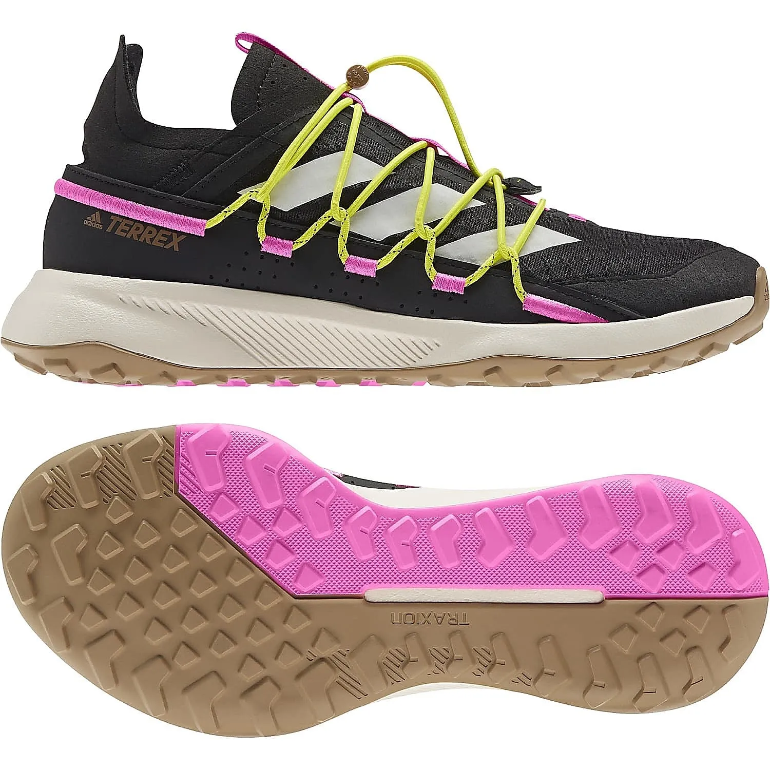 shoes adidas Performance Terrex Voyager 21 W - Core Black/Chalk White/Screaming Pink - women´s