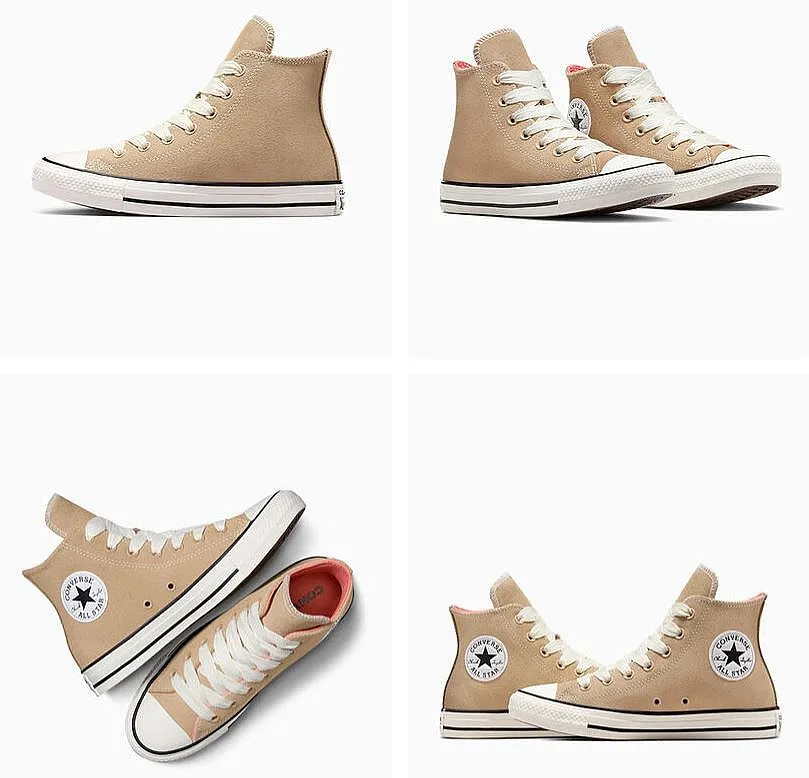 shoes Converse Chuck Taylor All Star Suede Hi - A10416/Warm Quarry/Illist Pink/Egret - women´s