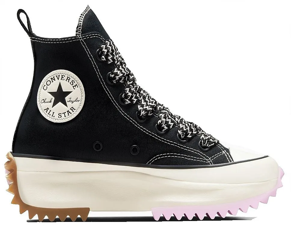 shoes Converse Run Star Hike Platform Canvas Hi - A10435/Black/Pink Foam/Egret