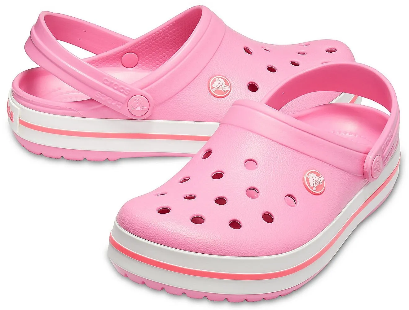 shoes Crocs Crocband - Pink Lemonade/White