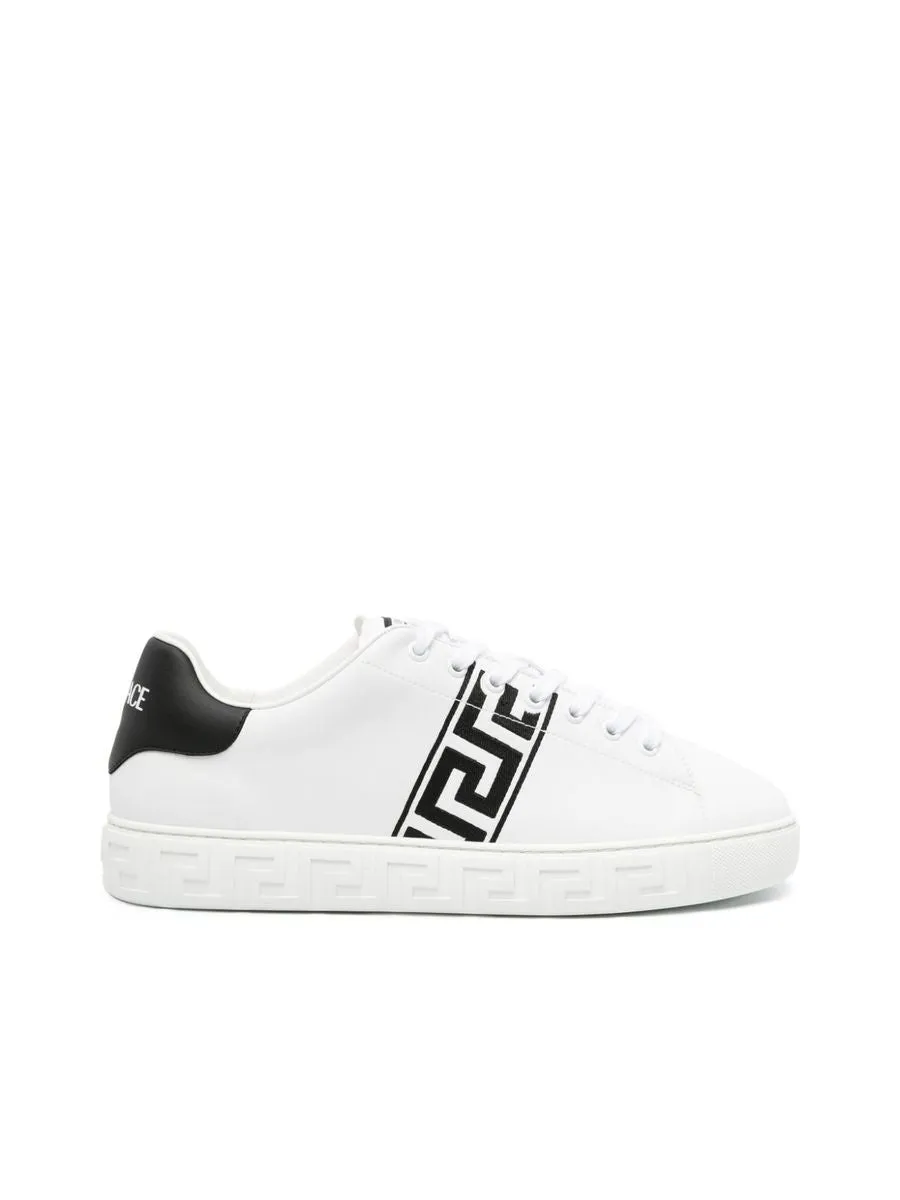 Signature Greca Embroidery Sneakers