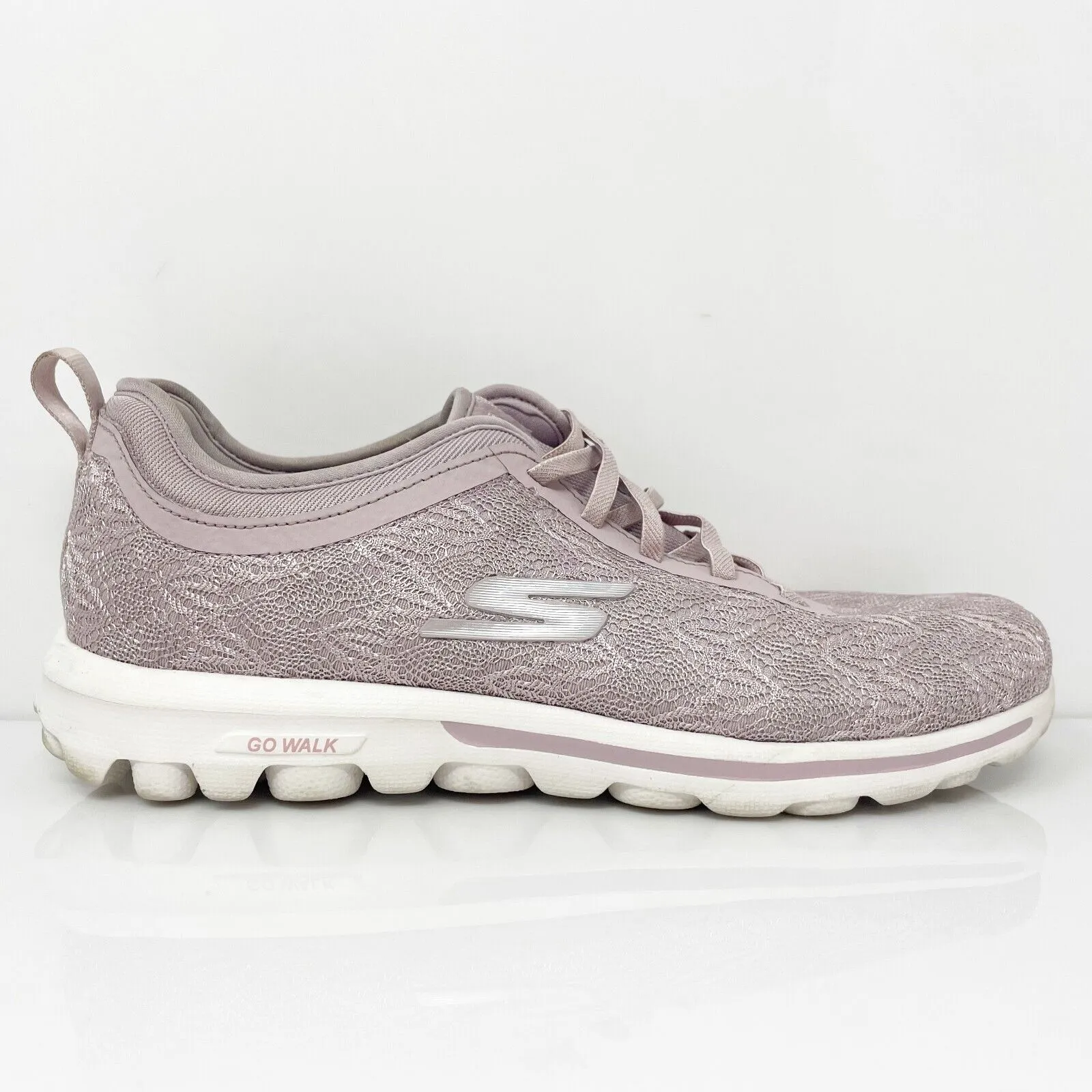 Skechers Womens Go Walk Travel 124760 Pink Running Shoes Sneakers Size 7.5