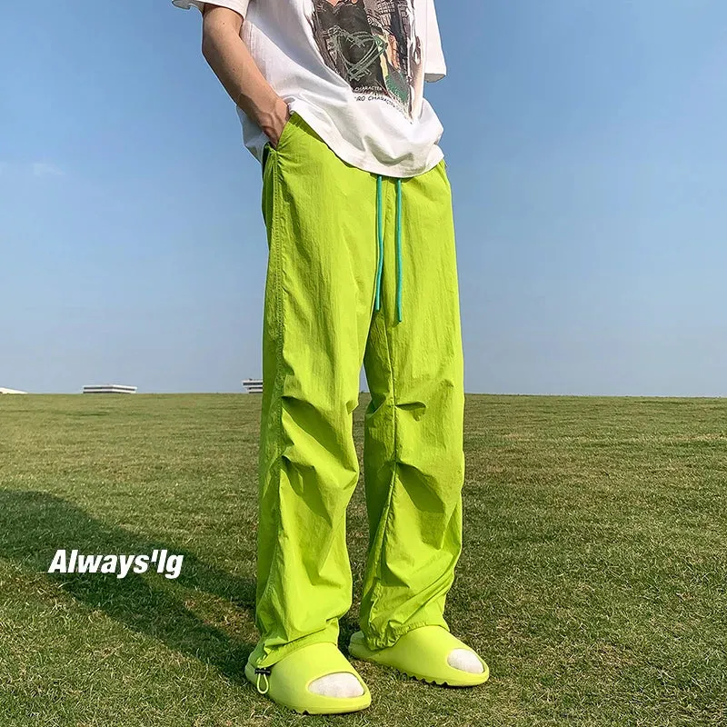 Solid Color Oversized Cargo Pants