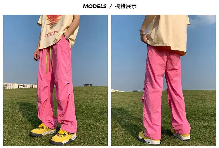 Solid Color Oversized Cargo Pants