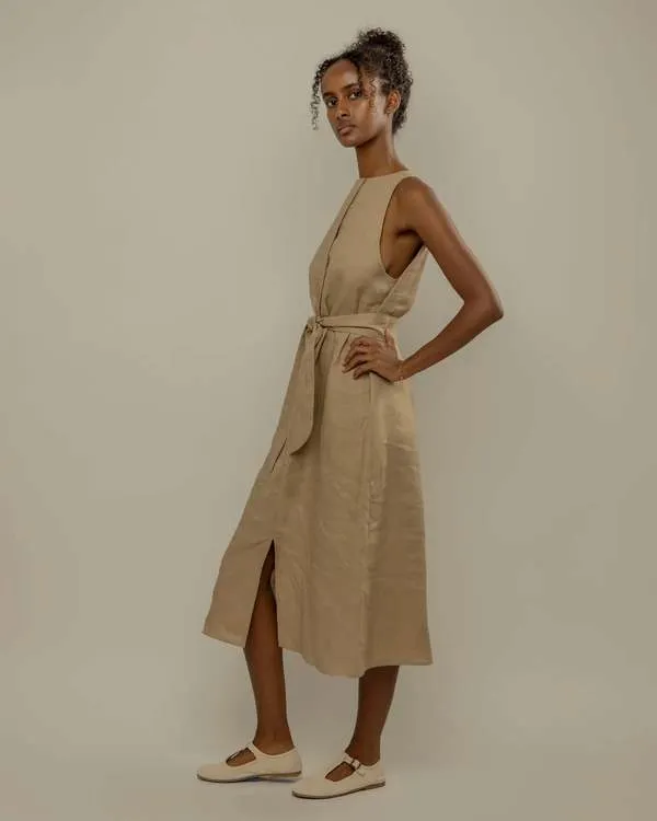 Stanza Dress - Tan