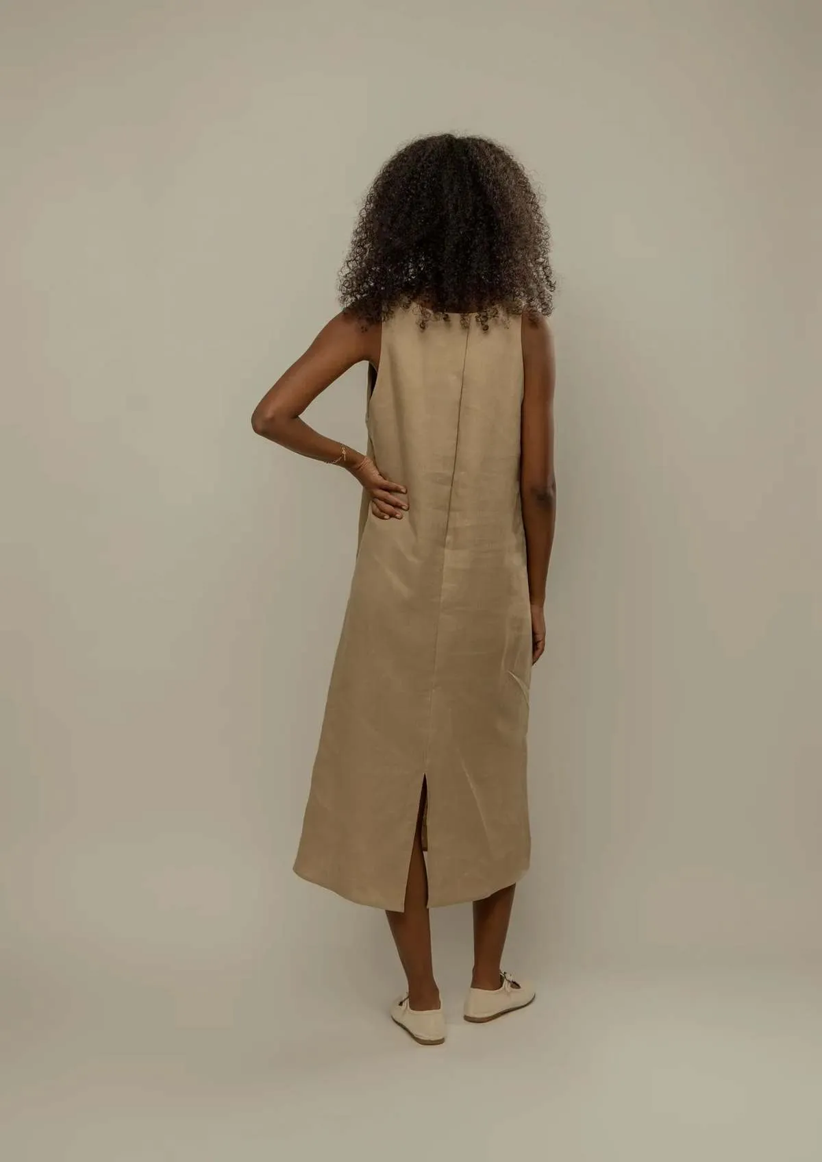 Stanza Dress - Tan