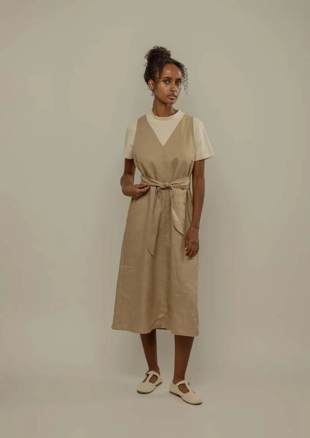 Stanza Dress - Tan