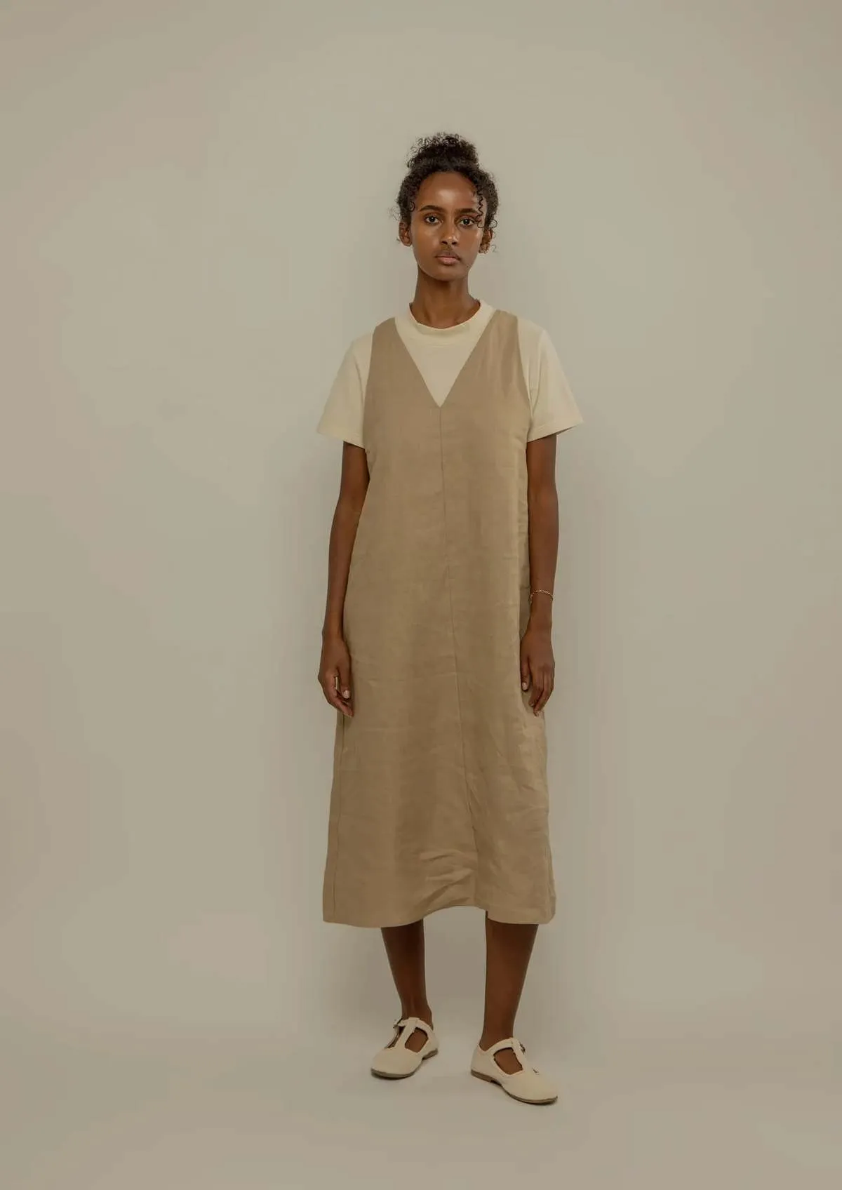 Stanza Dress - Tan