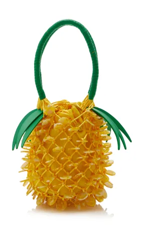 STAUD Pietro Beaded Pineapple Bag