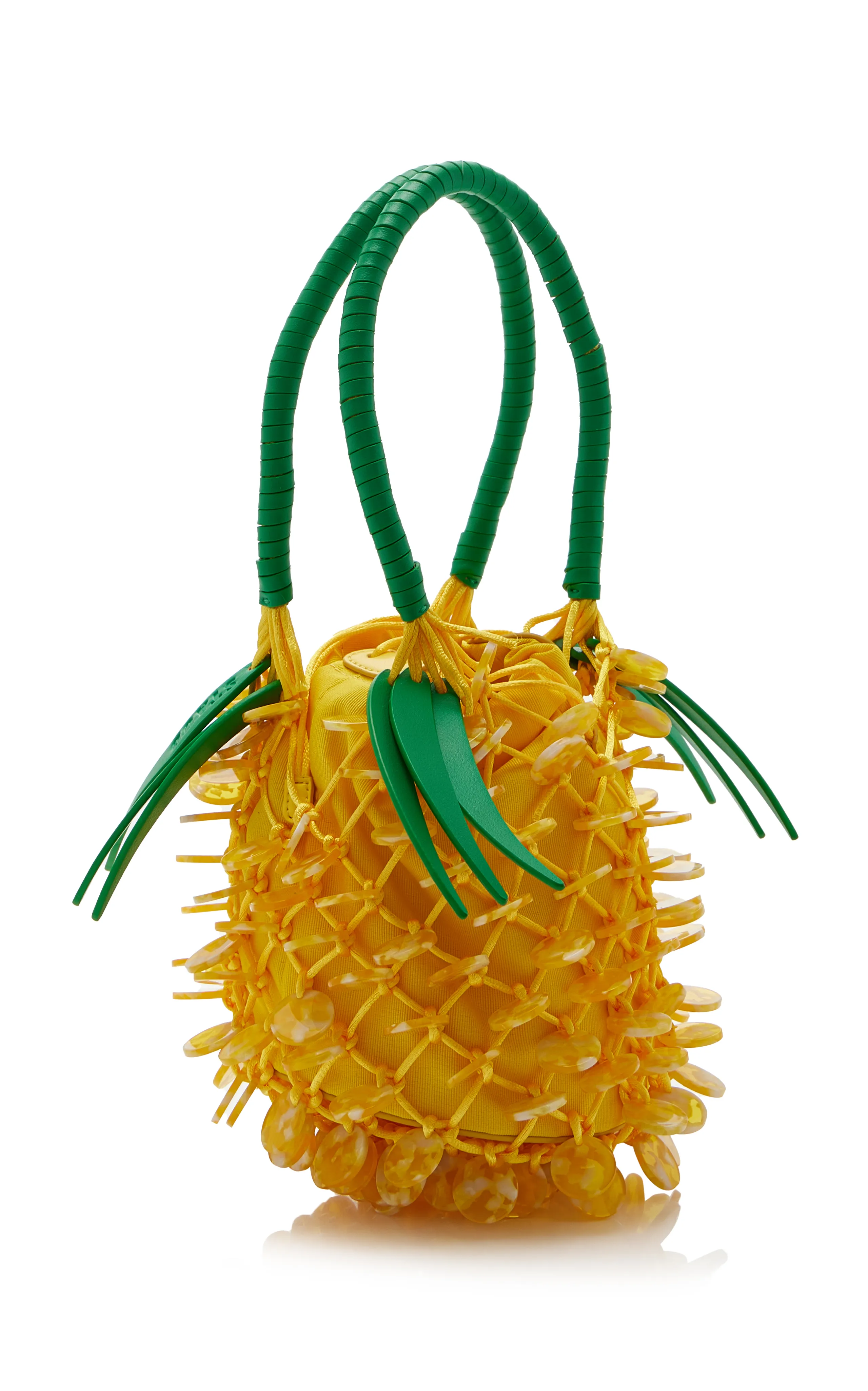 STAUD Pietro Beaded Pineapple Bag