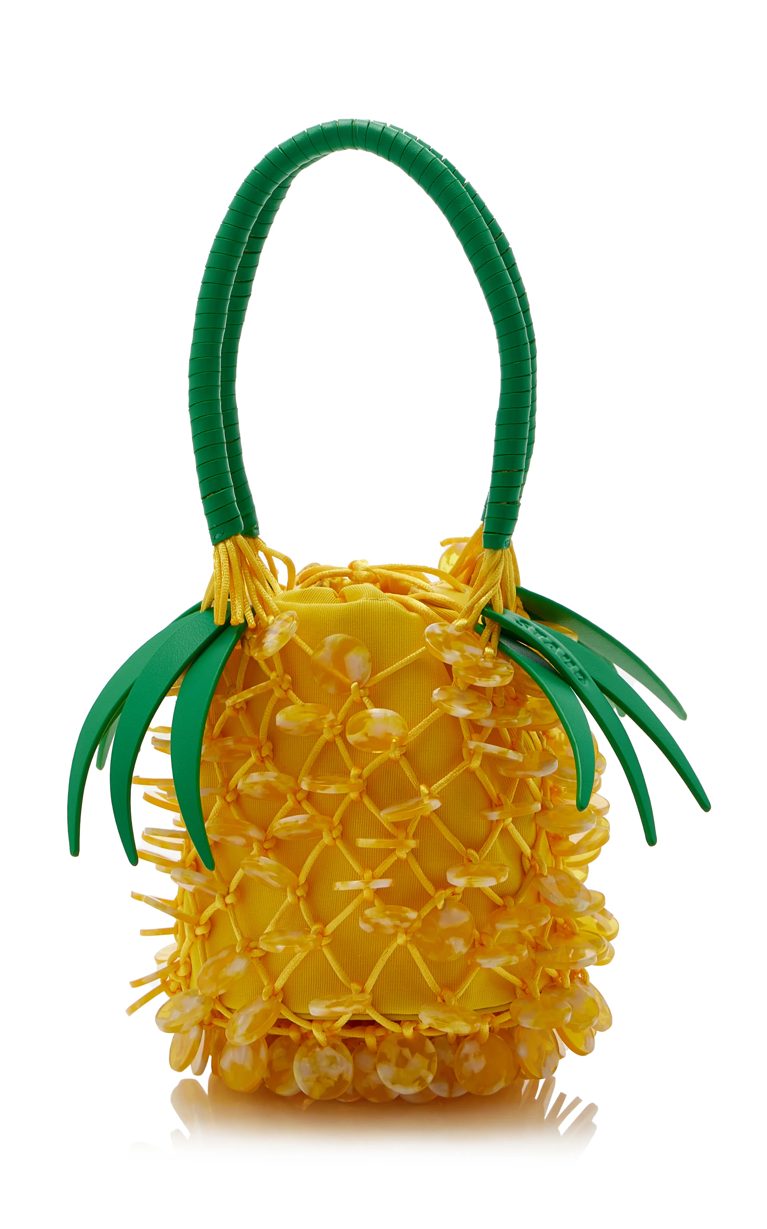 STAUD Pietro Beaded Pineapple Bag