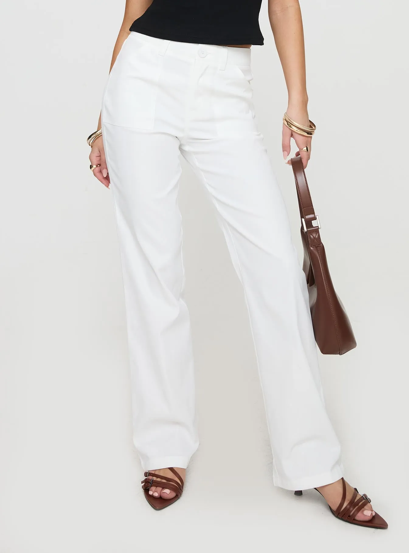 Stelline Cargo Pants White