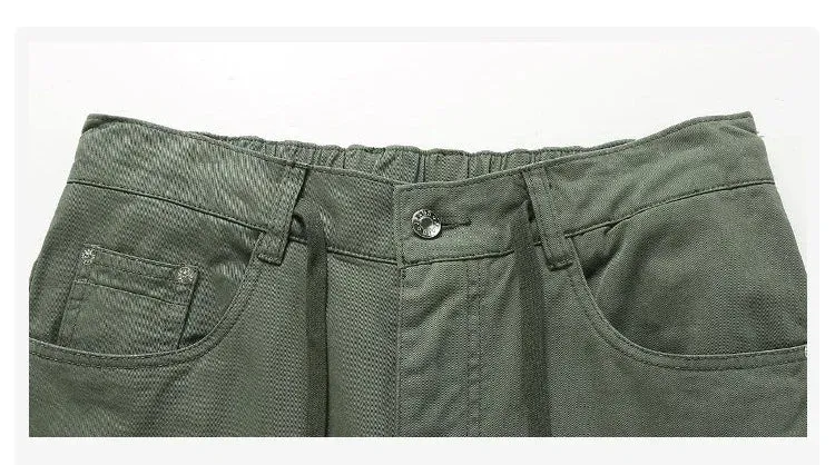 Straight Leg Multi Pocket Cargo Pants