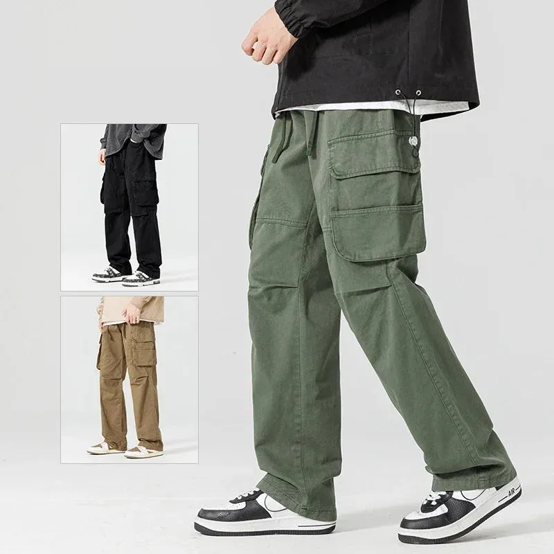 Straight Leg Multi Pocket Cargo Pants