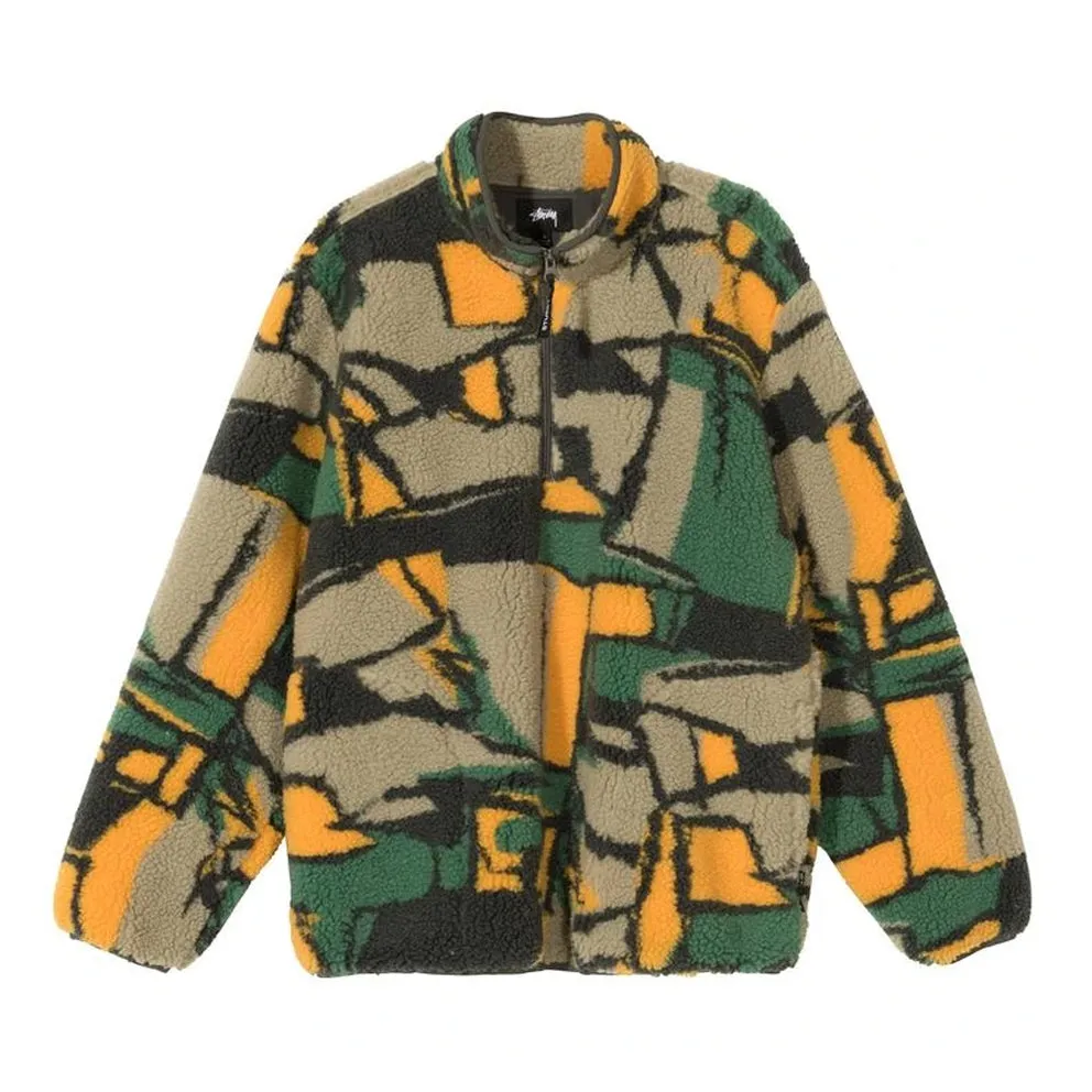 STSSY BLOCK SHERPA PULLOVER // MULTI