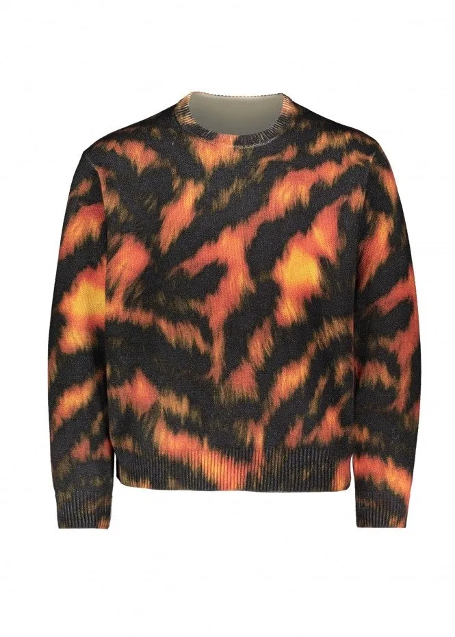 Stussy Printed Fur Knitwear - Tiger Camo