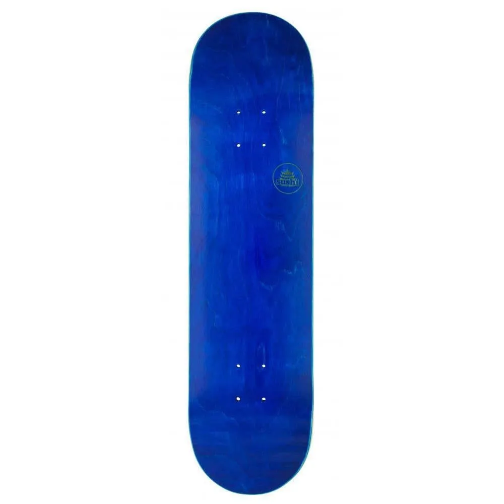 Sushi Pagoda Stamp Skateboard Deck Blue 8.125