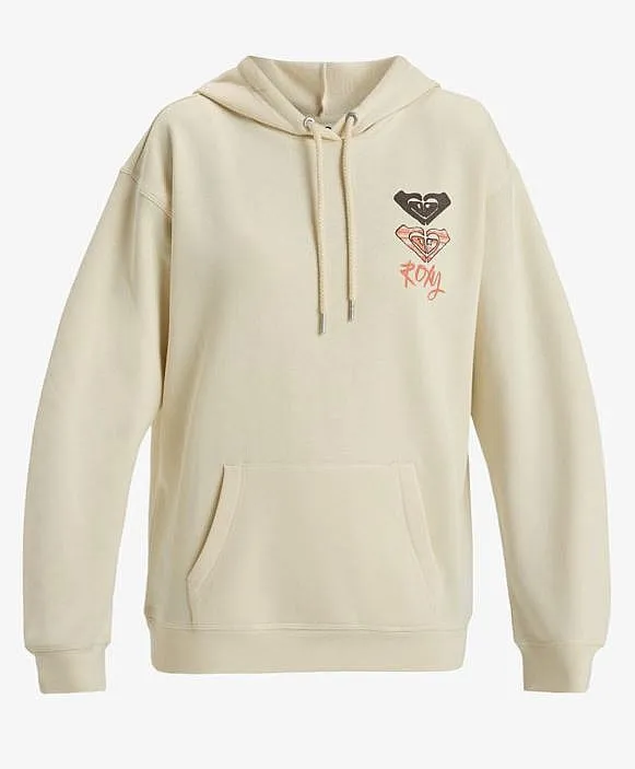 sweatshirt Roxy Surf Stoked Hoodie Brushed A - TEC0/Parchment - women´s
