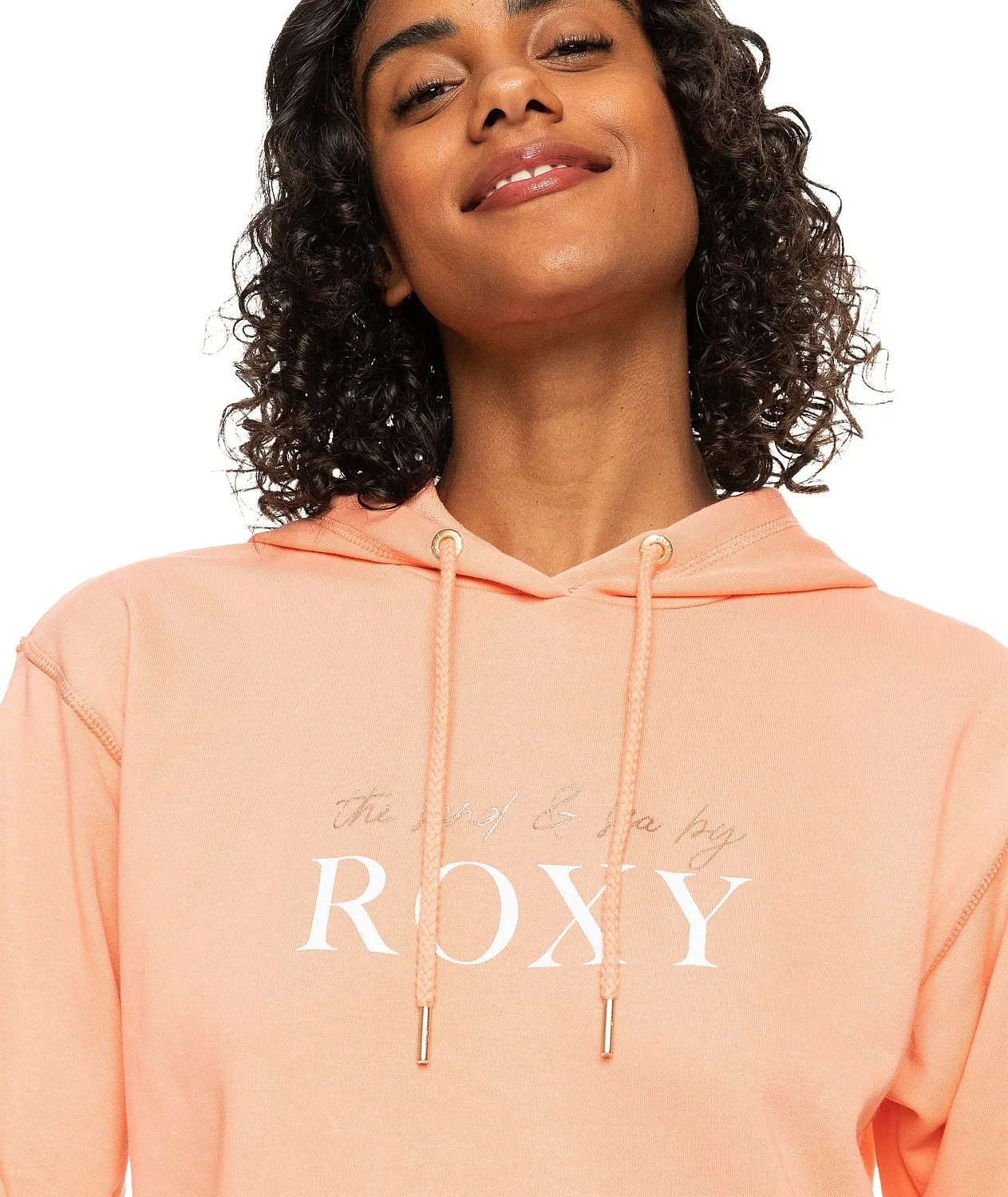 sweatshirt Roxy Surf Stoked Hoodie Terry - MFQ0/Papaya Punch - women´s