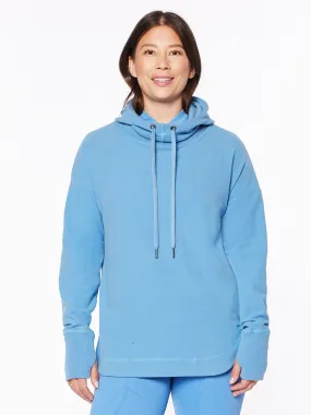 Sweaty Betty | Escape Luxe Fleece Hoodie | Regatta Blue