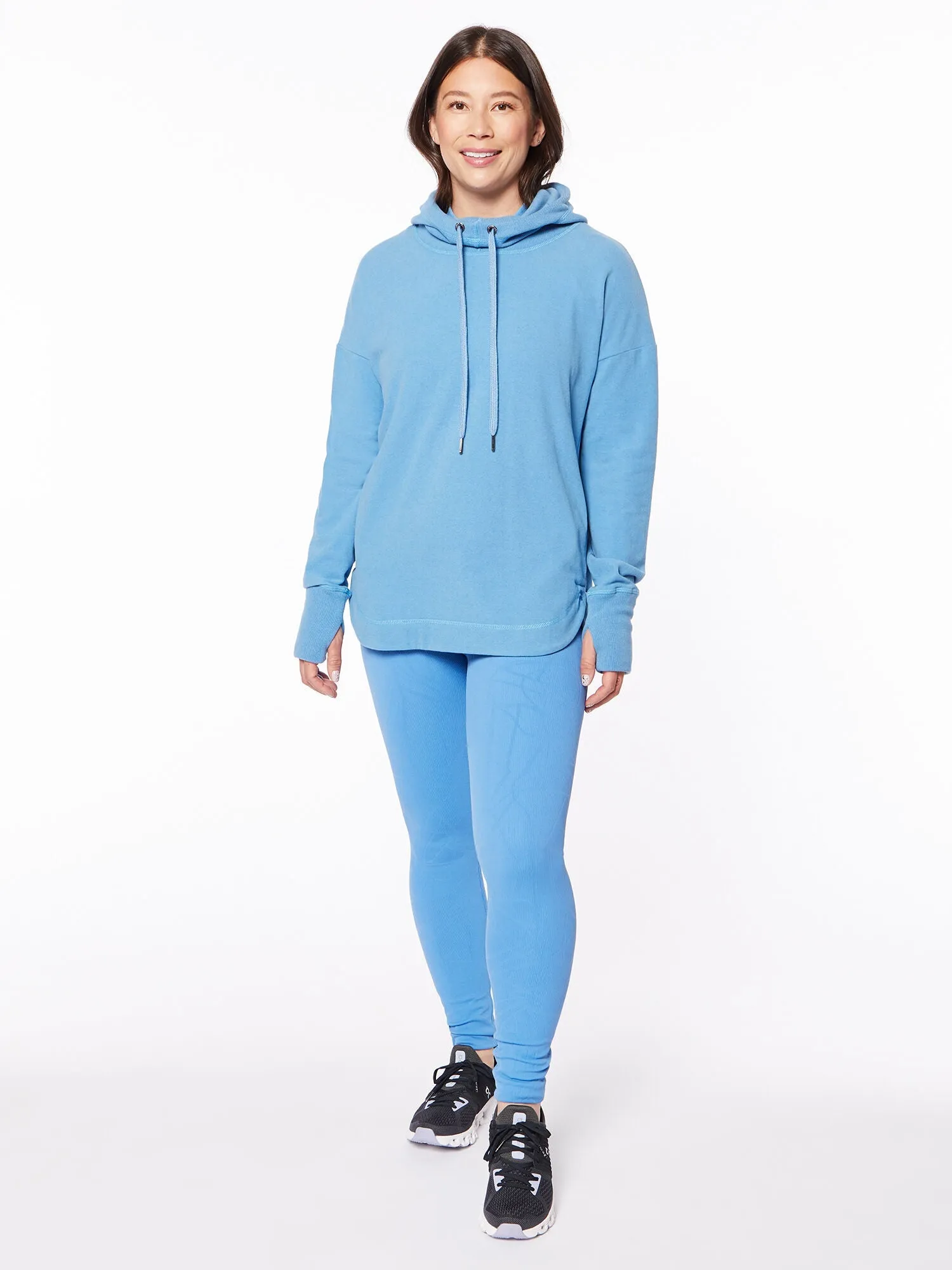 Sweaty Betty | Escape Luxe Fleece Hoodie | Regatta Blue