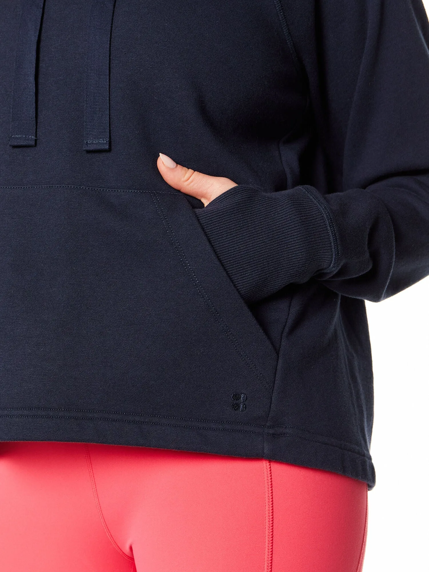 Sweaty Betty | Revive Cropped Hoodie | Navy