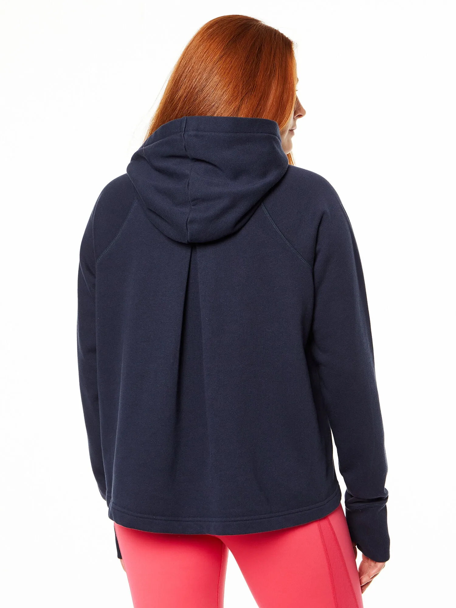 Sweaty Betty | Revive Cropped Hoodie | Navy