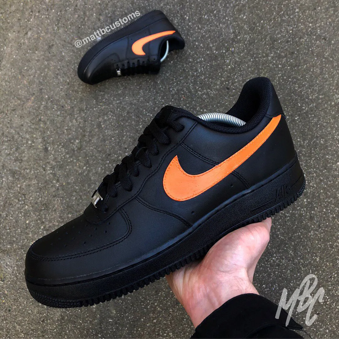 Swoosh Pack - Air Force 1 Black Custom